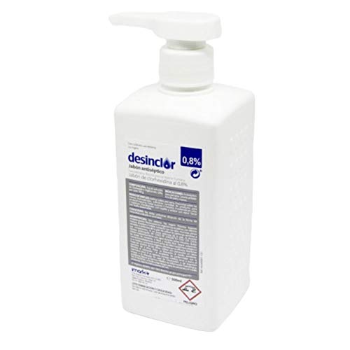 DESINCLOR JABÓN Antiséptico Desinfectante Piel Sana, Lavado Manos, Uso Cutáneo Externo, Higiene Humana - 500 ml