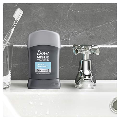 Desodorante en barra antitranspirante Dove Plus Care. Para hombre, modelo Clean Comfort, 50 ml, Pack of 6