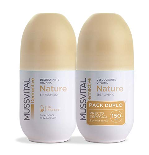 Desodorante Mussvital Dermactive Nature Pack 2 Uds x 75ml. Roll-on