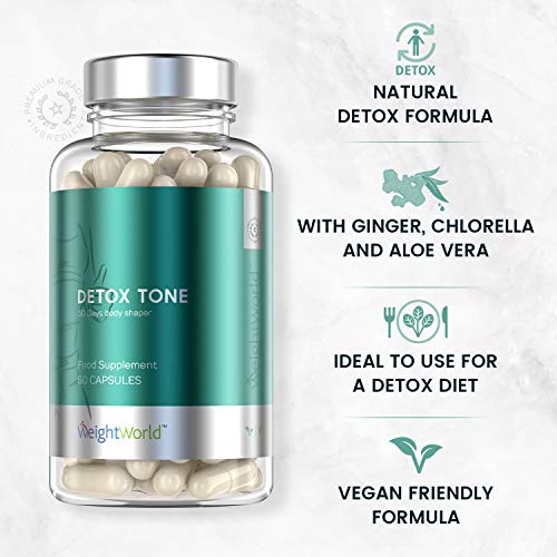 Detox Depurativo, Drenante y Diurético Para Desintoxicar el Organismo y Eliminar Toxinas | Con Hinojo, Regaliz, Inulina, Chlorella y Aloe Vera Puro, Desintoxicación del Higado, 60 Cápsulas Vegano