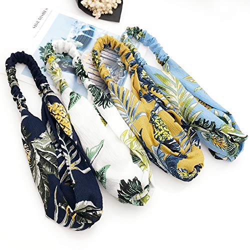 Diadema para el pelo con cruz para niña, accesorios para el pelo, estilo bohemio, apto para mascarilla de lavado facial, azul marino