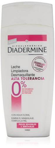 Diadermine Alta Tolerancia 0% - Leche limpiadora desmaquillante, 200 ml