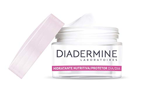 Diadermine - Crema Hidratante y Nutritiva de Día para pieles secas y sensibles - Cutis hidratado y nutrido - 2 unidades de 50 ml