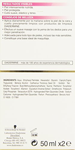 Diadermine - Hidratante Nutritiva - Crema de día - 2 x 50 ml