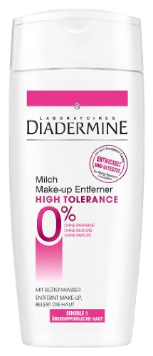 Diadermine High Tolerance - Leche limpiadora de maquillaje (3 unidades de 200 ml)