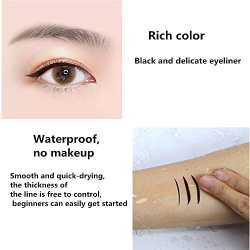 Diamond Delineadores Eyeliner Pen Waterproof Black Precision Micro Eye Liner Liquid Pen Quick Drying Lápiz de maquillaje cosmético de larga duración para mujeres niñas ojos