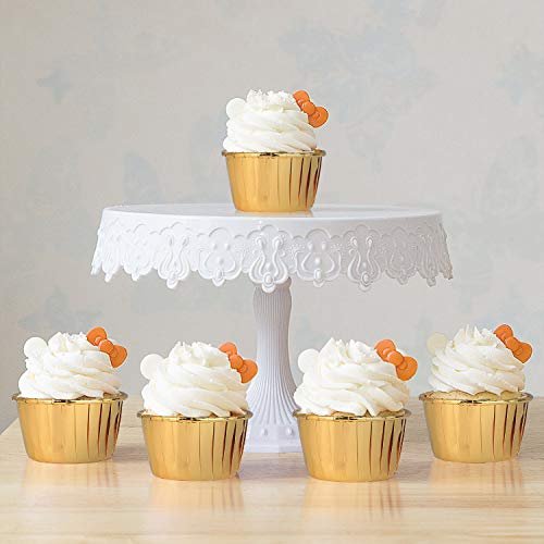 Diealles Shine Papel para Magdalenas, 100 Unidades Cápsulas para Cupcakes, Color Dorado Cupcake Wrappers Wedding