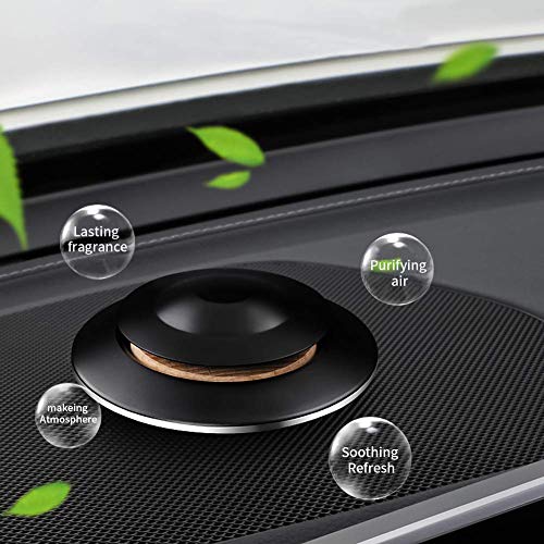 Difusor de Aceite Ambientador de Coche Difusor de Aceite Esencial Locket de aromaterapia de Acero Inoxidable para ventilación de Aire del Coche, Sala de Estar, Mesa de Oficina