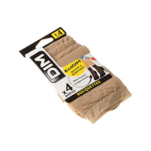 Dim Calcetines Medias Cortas - 4 Pack - Liso Simple - Transparente - Claro - Polyamide - Chair - Eco 35/41