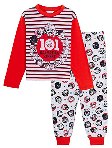 Disney 101 Pijama a juego para niños y familias de la calle dálmata de longitud completa con personaje de pijamas para niños pequeños, hermanos y hermanas multicolor 3-4 Años