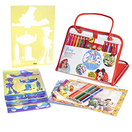 Disney Maletin de Dibujo para Niñas y Niños Kit de Manualidades