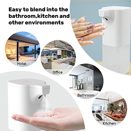Dispensador Automático de Alcoholsin Dispensador Automático de Alcohol con Sensor 350 ml, Rociador de líquido sin Contacto para el hogar, la Oficina, el Hotel, el Hospital.