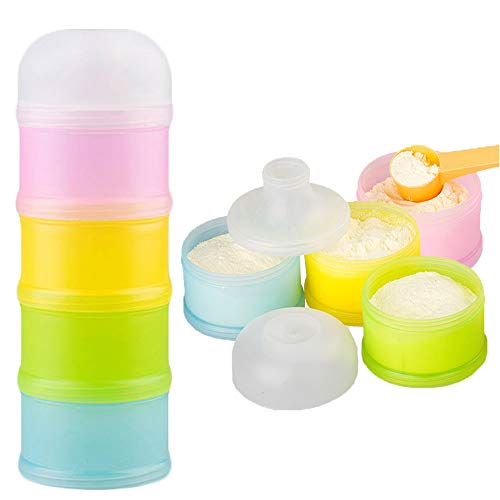 Dispensador de Formula, Kidsmile apilable On-the-Go BPA del dispensador de leche en polvo y almacenamiento de contenedores de aperitivos - no hay fugas en polvo