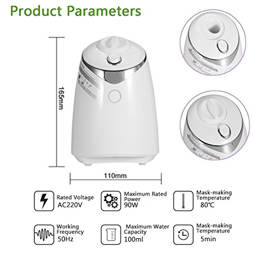 DIY Máscara Facial Máquina Automática Mascarilla Orgánica Natural con Colágeno de Frutas y Vegetales （32 pcs Tabletas de colágeno）