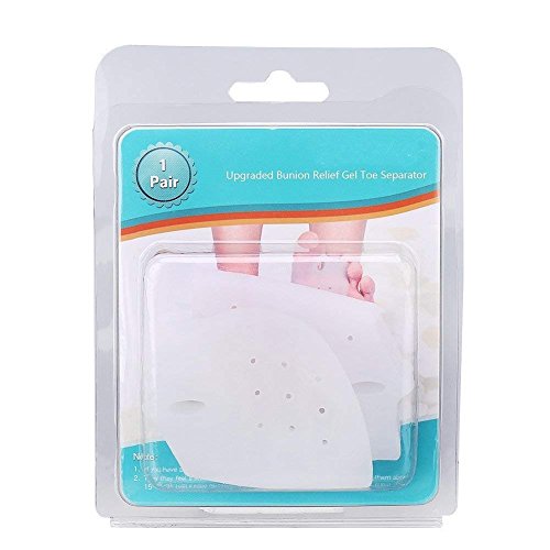 DOACT Gel Separadores Alisadores con Espaciadores Gordo, Aalivio Dolor Deods Del Pie Protectores para Hallux Valgus, Juanetes y Dedo Martillo para Hombres y Mujeres