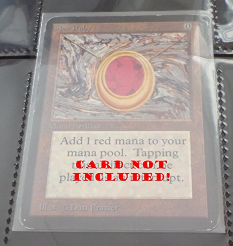 docsmagic.de 50 18-Pocket Pages Black - Toploading Standard Size - MTG - Pokemon - 11-Hole