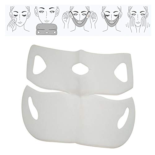 DOGKLDSF V Línea Máscara de elevación, Máscara de hidrogel, de Doble máscara Chin Reductor, en Forma de V Que Adelgaza la mascarilla de Hidratar y aprieta para Hombres y Mujeres (10 Piezas)
