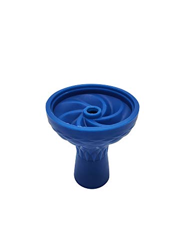 DOJA Barcelona | Cazoleta De Silicona para Cachimba | 83mm diámetro | 97mm altura | Color Azul | Cazoleta Cachimba | Cazoletas para Hookah | Para Fumar Tabaco Cachimba | Shisha accesorios