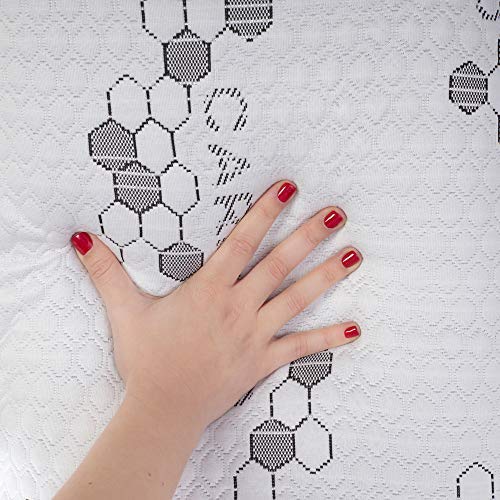 Don Descanso Pack 2 Almohadas de Carbono Activo con Copos Viscoelástica, 70cm, Firmeza Media, Ergonómicas, Adaptables a Cabeza y Cuello, Transpirables, Tejido Strech. Fabricadas en España.