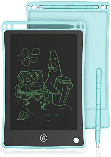 Doosl Tableta de Escritura LCD, Tableta para Escribir y Hacer Bocetos de 8,5 Pulgadas - Tableta de Escritura Mini Pad Tableta de Dibujo para uso en la Escuela, el Hogar, la Oficina y los Viajes - Azul