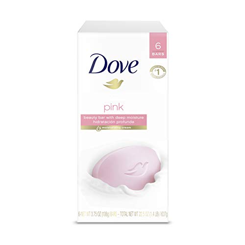 Dove Core Beauty Bar, Pink 4 oz, 6 Bar by Dove