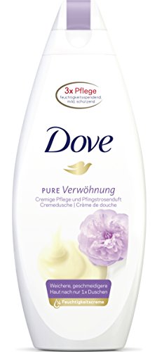 Dove Cuidado ducha Pure verwöhnung cremoso Cuidado y peonía Aroma, gel de ducha, 6 pack (6 x 250 ml)