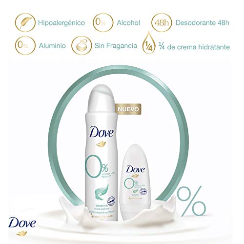 Dove Desodorante AE Sensitive 0% - Pack de 6 x 200ml