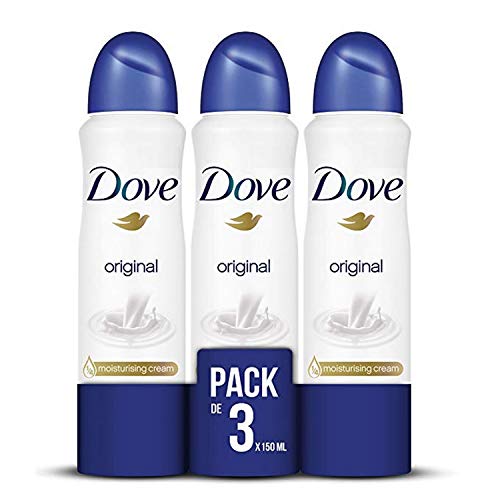 Dove Desodorante Original - Pack de 3 x 150 ml (Total: 450 ml)