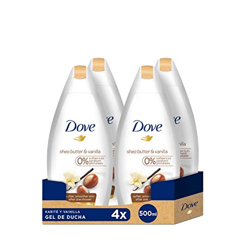 Dove Karite Gel De Ducha Nutritivo 500 ml - [Pack de 4]