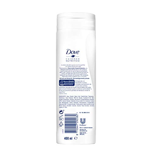 Dove - Loción Corporal Piel Extra Seca, Negro (400 ml)