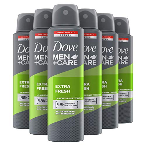 Dove Men Care Desodorante Aerosol extra fresco, paquete de 6 (6 x 150 ml)