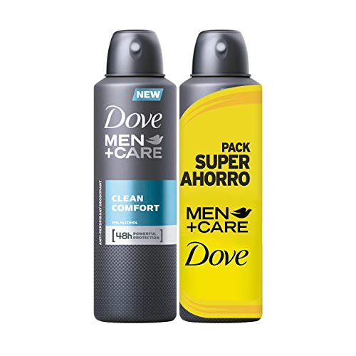 Dove Men Pack Ahorro Desodorante Clean Comfort , 2 Packs (4 x 200 ml)