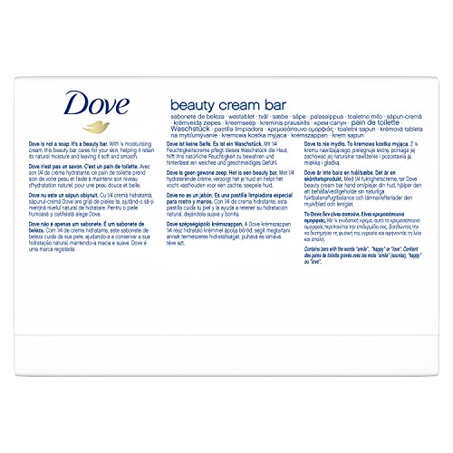 Dove Original Jabón en Pastilla para Piel Tersa y Suave con ¼ de Crema Hidratante - Pack de 2 x 100 gr