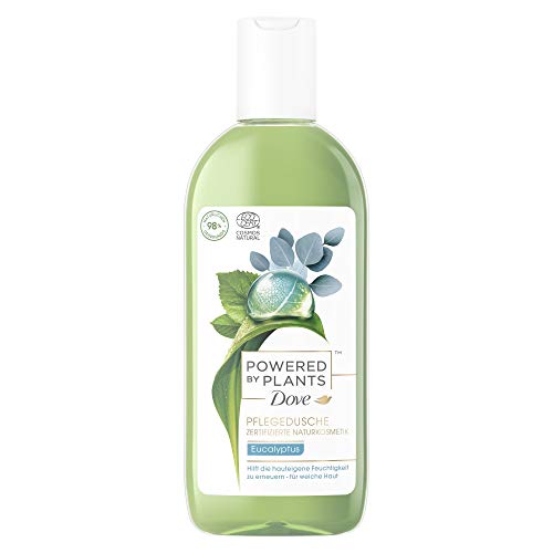 Dove Powered by Plants - Gel de ducha natural de eucalipto con ingredientes activos a base de plantas de origen natural para una limpieza cuidadosa de la piel, pack de 6 (6 x 250 ml)