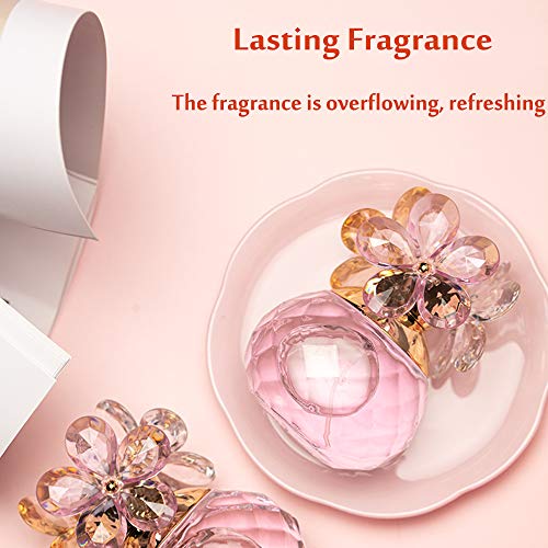 DQM Perfume para Mujeres, Perfumes en Aerosol de Rosas de jazmín, Eau de Toilette Natural Fresco Duradero, 60ml / 2oz