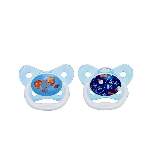 Dr Brown 's prevent chupete (6 A 12 meses, color azul, pack de 2)