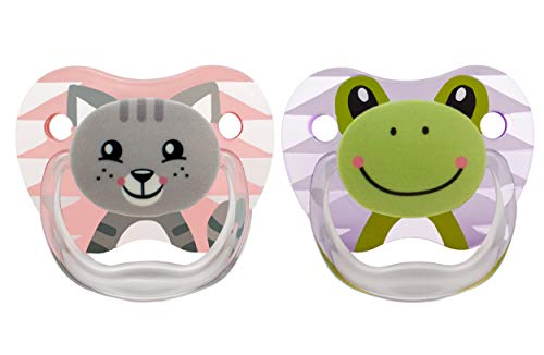 Dr. Brown's Prevent Classic Animal Faces T1 - Chupete bebé, niñas
