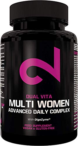 DUAL VITA Multi Women | Combinación de Vitaminas, Minerales y Plantas| Mujeres Activas | 60 Cápsulas Veganas | Suplemento Dietético 100% Natural | Certificado | Sin Aditivos | Fabricado en la UE