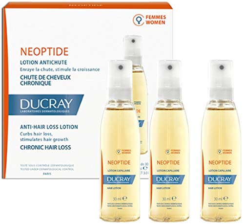 Ducray Neoptide Loción Anticaida Crónica Para Mujeres - 3 Frascos x 30 ml - Total: 90 ml