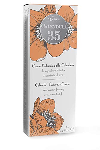 Dulàc - Crema Eudérmica De Caléndula - 15 ml - LA MÁS CONCENTRADA - Para el cuidado de tu piel - con Pantenol y Vitamina F - 100% Made in Italy - Calendula 35