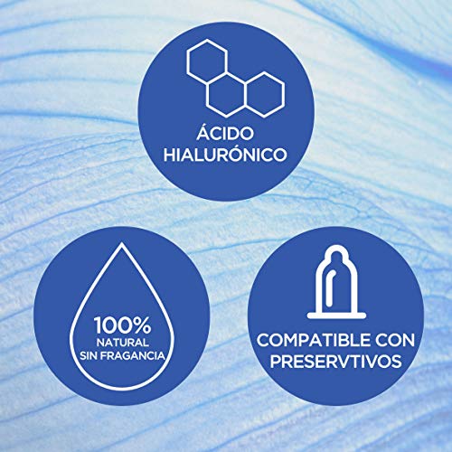 Durex Naturals Hidratante Lubricante, Ácido Hialurónico, 100% Natural sin Fragancia, Colorantes Ni Agentes Irritantes - 100ml