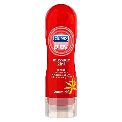 Durex Play Massage 2 en 1 Lubricante - 200 ml, Sensual (versión inglesa)