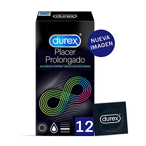 Durex Preservativos Placer Prolongado con Efecto Retardante - 12 condones