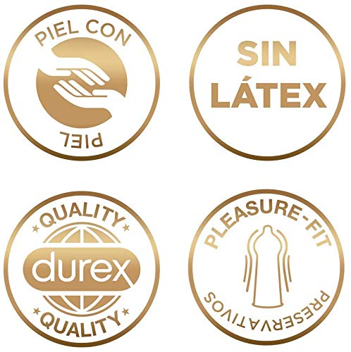 Durex Preservativos Real Feel, condones Sensitivos sin Latex - 48 unidades