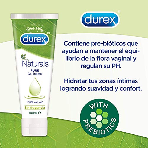 Durex Preservativos Real Feel + Lubricante Naturals H20-24 condones + Lubricante 100ml