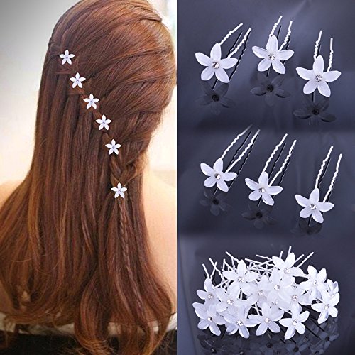 Ealicere 20 piezas, pinzas para el cabello en forma de U, accesorios para el pelo de fiesta de bodas