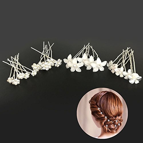 Ealicere 20 piezas, pinzas para el cabello en forma de U, accesorios para el pelo de fiesta de bodas