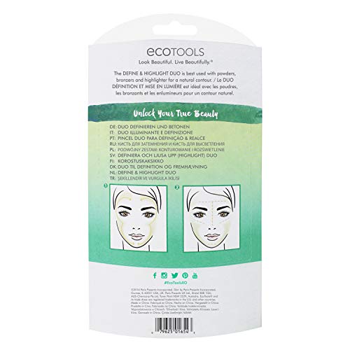 Ecotools® - Juego de dos brochas para definir e iluminar