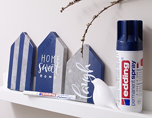 edding 5200-925 - Spray de pintura acrílica de 200 ml, secado rápido sin burbujas, color gris claro mate RAL 7035