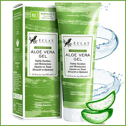 EL GANADOR 08/20* Gel de Aloe Vera (99,75%) ORGÁNICO - COSECHADO A MANO Y PRENSADO EN FRÍO en Australia - JUGO REAL (NO POLVO) - 100% Natural, VEGANO y NO DILUÍDO - Aprobado por dermatólogos